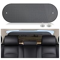 ZATOOTO Auto Sonnenblende für Heckscheibe, Sonnenschutz Auto Baby, Faltbare Heckscheibe Sonnenblende mit Saugnäpfen, Mesh Heckscheibenblende, 95x32 cm