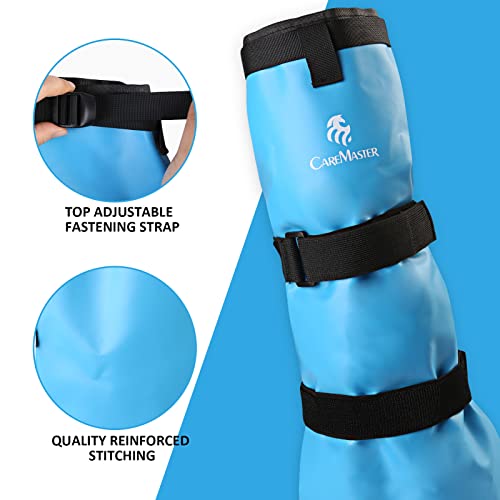 Image of Hoof Soaking Boot for Horse, Waterproof PVC Hoof Soaker Bag with EVA Foam Pad, Secure 3-Strap Equine Icing & Soaking Boot for Hooves Care, Fits Most Hooves