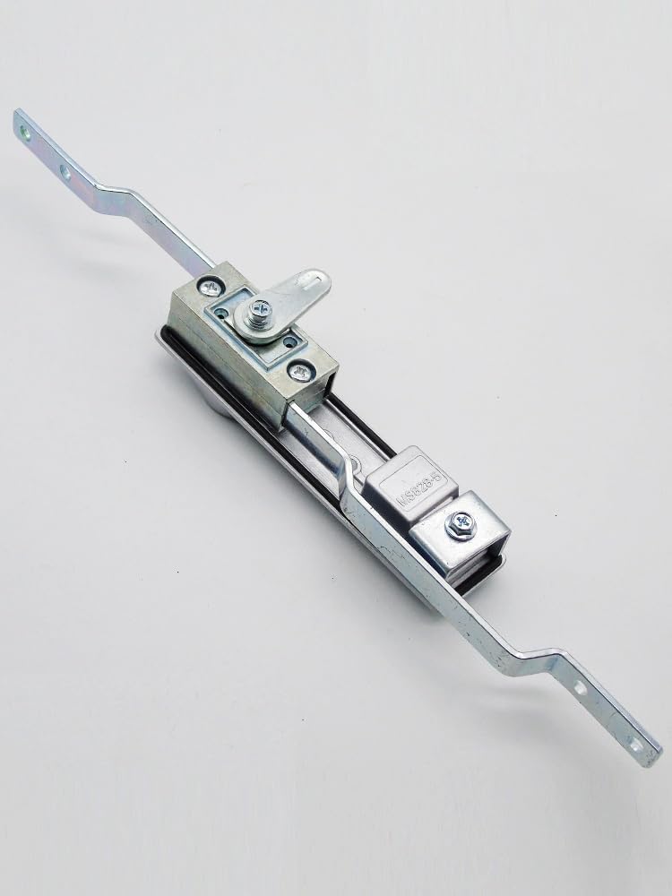 MS828 Connecting Rod Lock Swing Handle 3 Point Locking Electric Box Cinet Lock 1Pcs(Black,Zinc Alloy)