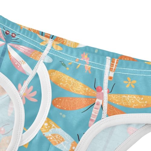 KLL Dragonfly Pattern Illustration Boys Toddler Pure Cotton Underwear Briefs Cute Children Undies4