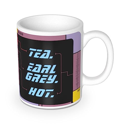 getDigital Tea. Earl Grey. Hot. Becher - Keramik-Tasse für Tee und Kaffee - Zeigt den Replikator aus einer berühmten Science-Fiction Serie - 300 ml