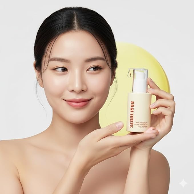 Image of Serum Bottle Retinal Liposome 2% + Black Ginseng Serum Anti-Aging Night Face Serum For Wrinkles Fine Lines Elasticity Advanced K-Beauty Korean Skincare For Skin - 30ML