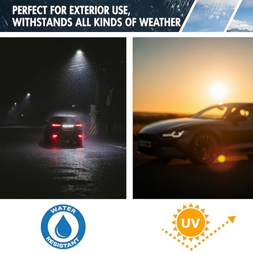 Image of iJDMTOY White /Clear Lens Rear Bumper Reflector Lenses Compatible With Lexus 2014-2020 IS IS250 IS300 IS350 IS200t IS-F, OE-Spec LH RH Assembly