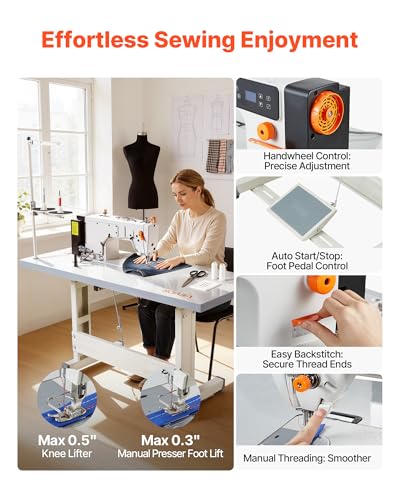 VEVOR 5000 SPM Lockstitch Sewing Set