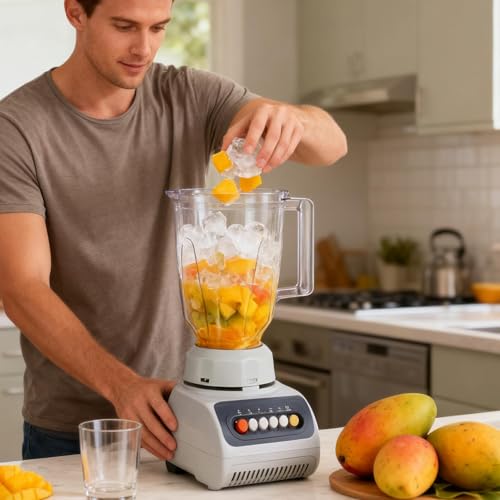 Mixeur de comptoir double pot étanche portable électrique