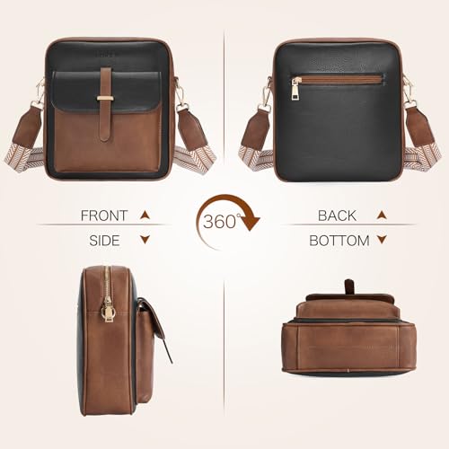 Image of GOIACII Crossbody Bags for Women Travel Purses Leather Handbags Medium Shoulder Bag with Adjustable Strap