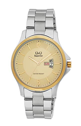 Q&Q Analog Yellow Dial Mens Watch-S378-400NY (B08VWMRFDK) Amazon Price History, Amazon Price Tracker