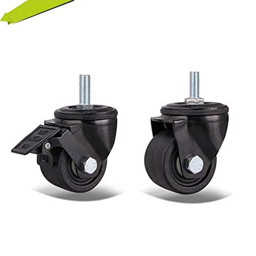 Roulettes pivotantes de rechange avec tige filetée M16 x 25 mm - 8