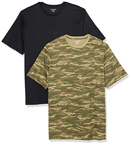 Image of Amazon Essentials Men's Slim-Fit Crewneck Short Sleeve Cotton T-Shirts
