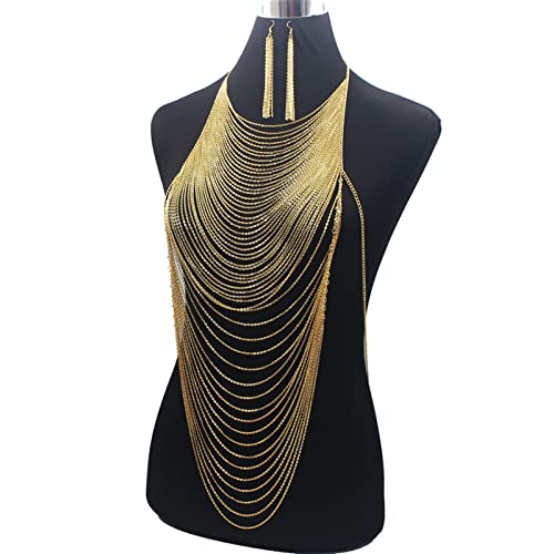 Cadena del cuerpo sexy vientre con borla ajustable para mujer 2