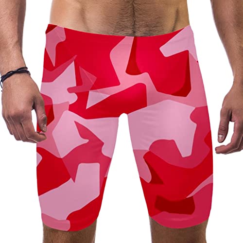 Pantalones cortos de natación HUI JIN SHOP de camuflaje rosa multicolor talla S