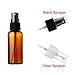 SINIDE Plastic Spray Bottles 50 ML / 1.7 oz, 4 Pack Amber Empty Mini Bottle Set with Fine Mist Portable Refillable Makeup Cosmetic Atomizer Travel Bottle for Perfume, Cosmetic, Skincare, Aromatherapy