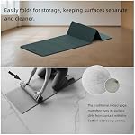 Foldable Yoga Mat, 0.32 inches Thick(8mm), SGS Certified, Non Slip, 71 x 24 inches, Foldable for Travel, Pilates, Camping, Environmental Sports Mat, Odorless TPE Material