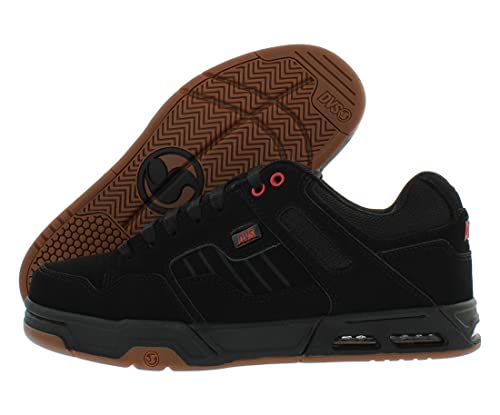 DVS Men's Enduro Heir Skate Shoe, Black/Red Gum New Black, 9.5 UK