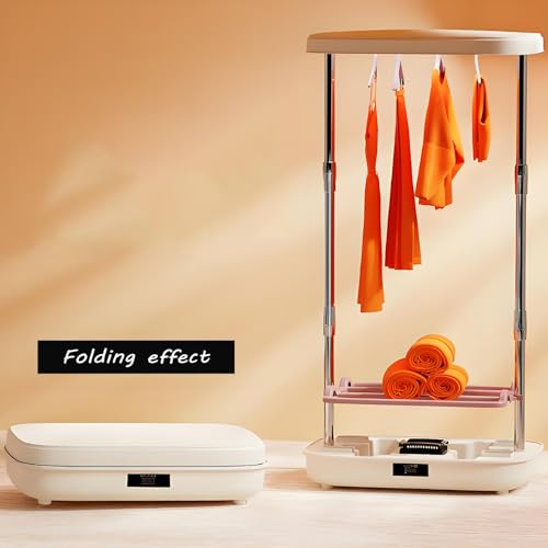 Folding Automatic Ironing Machine, Steam Closet for Clothes 240 Minutes Timer, Rv Dryer 900w for Apartments, Rvs or Other Compact Spaces