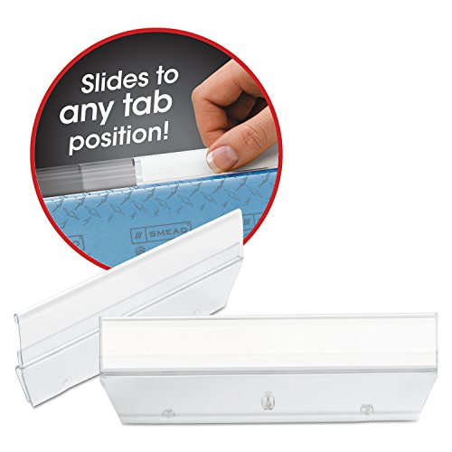 Zakładka Smead Manufacturing 64626, Easy Slide, HFLDR Poly 1/3, 18/PK, przezroczysta