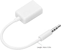 Vista 3 de Socobeta Convertidor de cable MP3 TV USB hembra a conector de 0.138 in macho de 0.138 in macho a USB hembra adaptador de cable de audio AUX