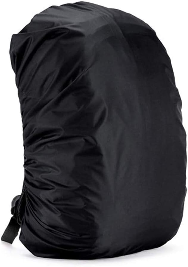 Waterproof Bag Cover Nylon Backpack Rain & Dust Bag Cover Waterproof with Cary Pouch Adjustable for Hiking Camping Traveling 30L to 60L Laptop Bags, School Bag CoveR-image-42