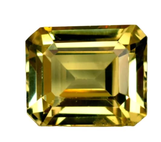 Piedra Pukhraj auténtica de zafiro amarillo natural contra imitaciones