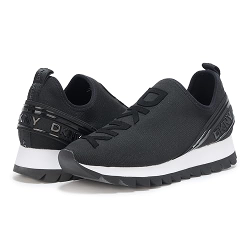 Image of DKNY Women's Abbi Knit Slip on Sneaker with Logo