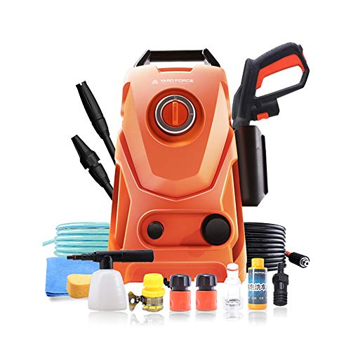 Electric High Pressure Car Washing Machine Household 220V Induction Child Lock Self-priming Dual-use Adjustable Gun Head Car Wash Pump Portable Water Gun (Small) (Color : #1)