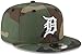 New Era Unisex-Adult MLB 9Fifty Camo Primary Logo Adjustable Snapback Hat Cap One Size Fits All - Detroit Tigers Camo Green