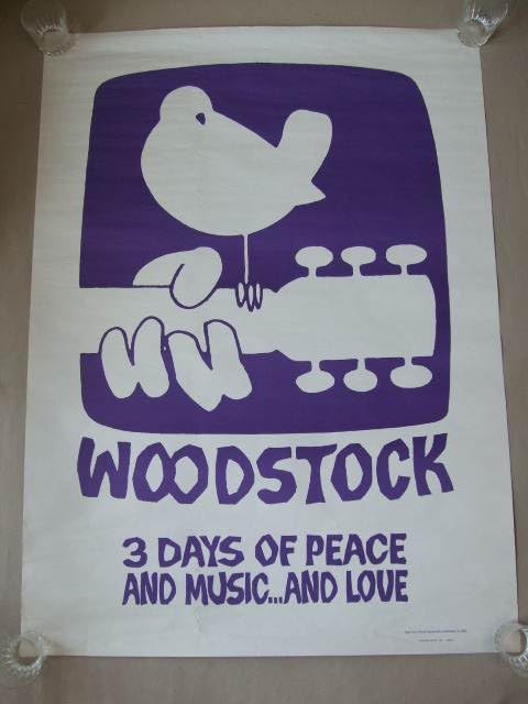Amazon.co.jp: 1969年 VINTAGE ORIGINAL/OFFICIAL WOODSTOCK POSTER