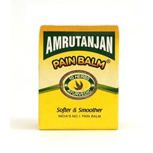 Amrutanjan Ayurvedic India’s No1 Pain Balm Massage Head Body Ache 9 g X 4 by Amrutanjan Ayurvedic