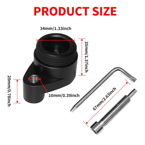 Image of CVT Belt Changing Tool Compatible with 2017-2022 Can Am Maverick X3 Trail Max, Clutch Spreader Tool Kit with T30 Torx Wrench& Spacer Replacement for OEM 708200720 & 529000088 (Black)
