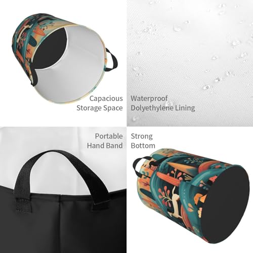 Panier à linge teckel imperméable avec poignées pour linge humide - 4