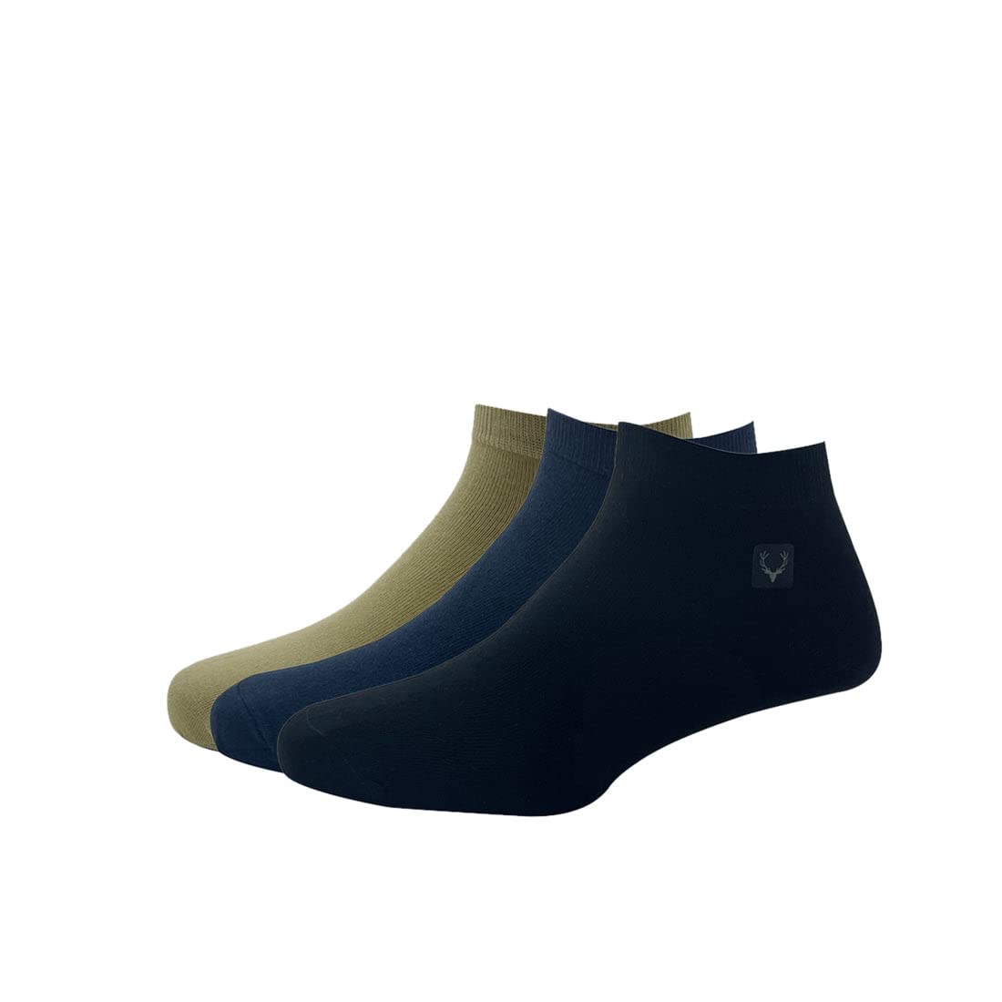 allen solly Men'S Cotton Ankle Length Socks (Pack Of 3) - Black, Beige, Navy-picture-40