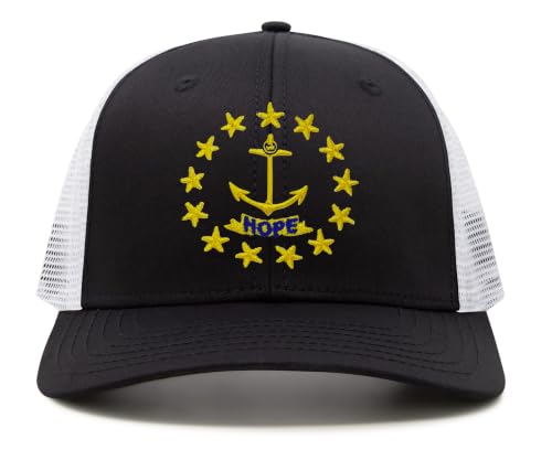 Image of International Tie State Hat for Men and Women, Adjustable Snapback Trucker Baseball Cap with Embroidered Patch
