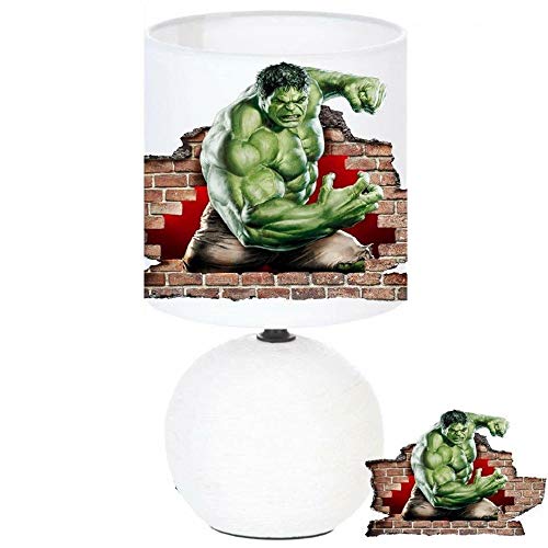 Lampe de chevet AVENGERS HULK création artisanale
