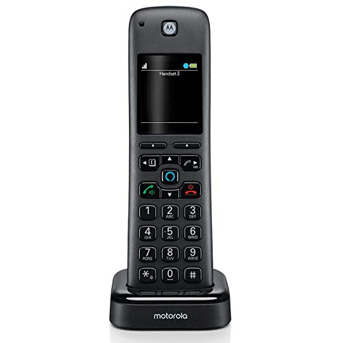 Motorola Additional Handset for AX Series of Smart Cordless Phones and Answering Machines with Alexa Built-in (AXH)