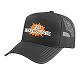 PJ's Snack Attack Trucker Hat with Adjustable Mesh Back, Black