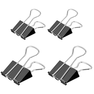 Comzler Büroklammern, schwarz