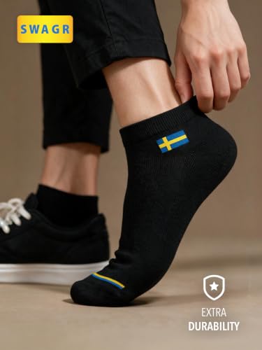 SWAGR Store SWAGR 12 Pairs Multicolor Cotton Ankle Socks - Image 6