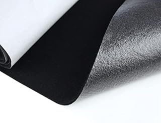 Filc samoprzylepny, miękki materiał filcowy, towar sprzedawany na metry, grubość 3 mm (400 x 150 cm, czarny)