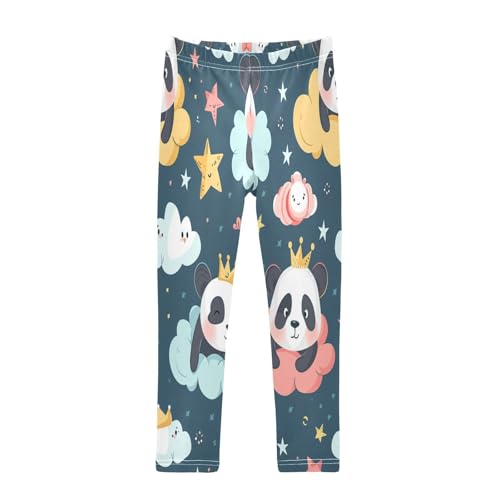 Bolaz Toddler Girls Leggings Printed Yoga Pants Leggings Cloud Panda for Kids