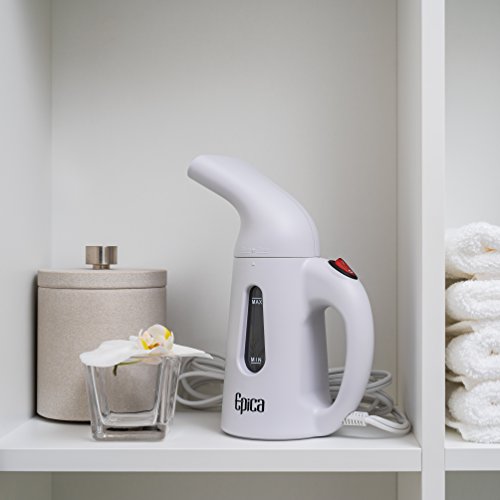 Epica High-Power Handheld Fabric Steamer, 3-Year Warranty, 60-Second Heat-up, 8 Minutes of Steam