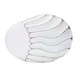Coloris : Blanc Vase Design en Relief Lines 34cm Blanc