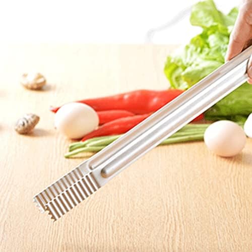 Cooking Tongs Barbecue Clip,Barbecue Bread Food,for Used to Pick Up Food, Silver,Easy to Use, Lengthen,Non-Slip Tongs