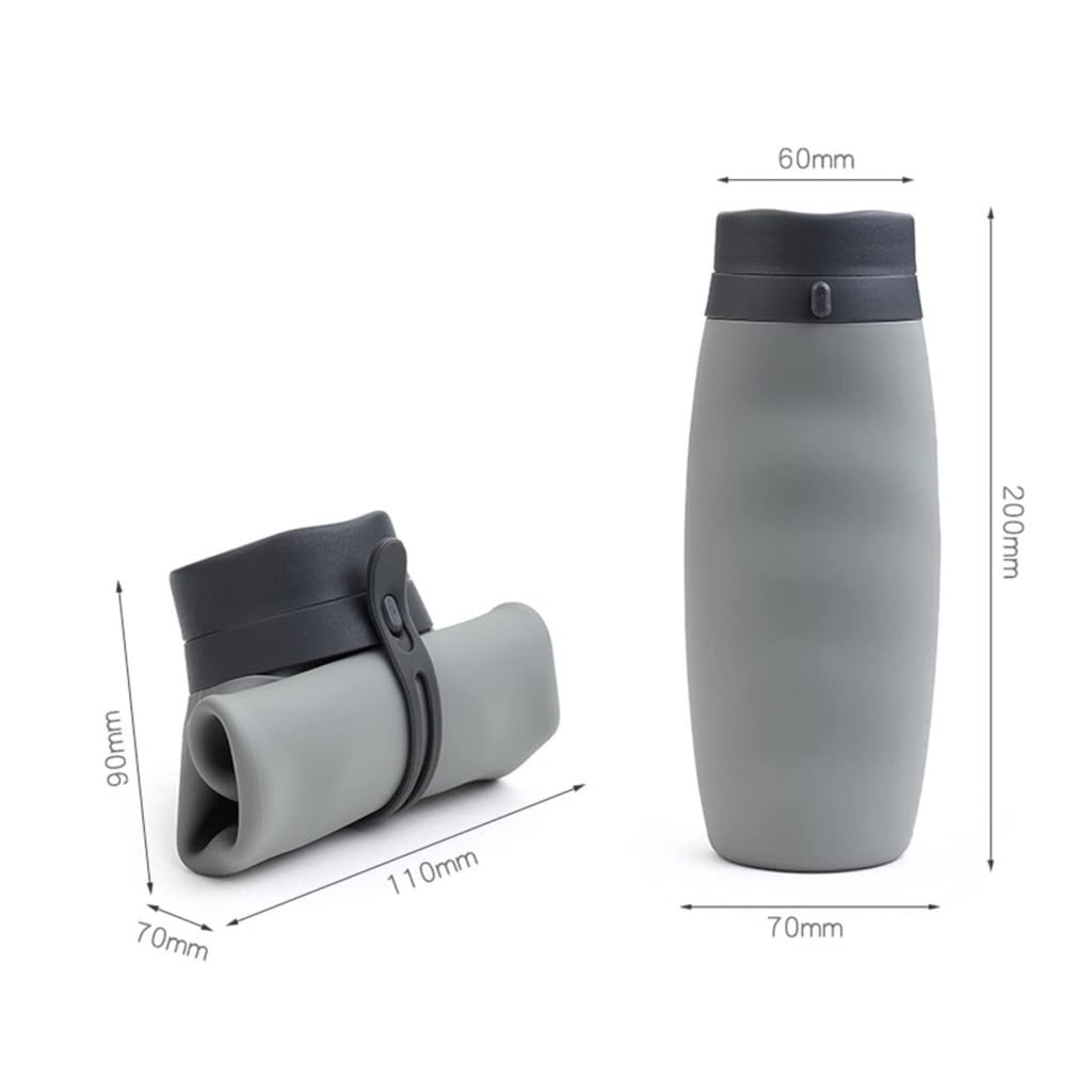 Gourde en Silicone Pliable et Portable pour Le Cyclisme, Les Sports et Les Voyages en Plein air.