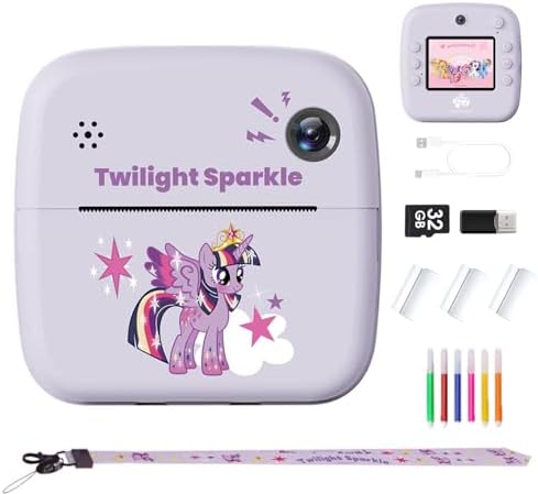 My Little Pony Rainbow Series Children Print Camera, Polaroid Cam...