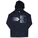 Under Armour Boys Rival Logo Hoodie, Black (001)/Steel, Youth Large