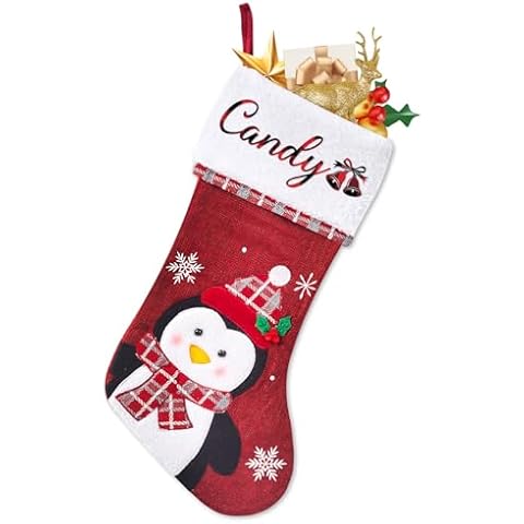 Yoke Style Personalized Christmas Stockings Cover