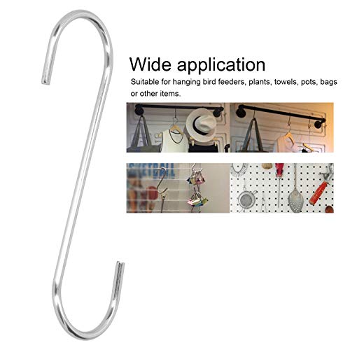 S Hook, Hanging Feeder Stainless Steel S Hook, Stainless Steel Heavy Duty S Shaped Hook For Bathroom, For Garden Balcony Hanging Bird Feeder Accessory #TOP2
