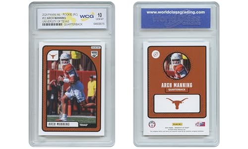 2024 Panini Arch Manning University of Texas Longhorns QB True Rookie Card #53 - Graded GEM Mint 10