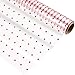 STOBOK Zellophan Wrap Roll| 2. 5 Mil Dicke Rote Punkte Muster Geschenk Wrap Zellophan für Geschenke Körbe Blumen Kunst Handwerk