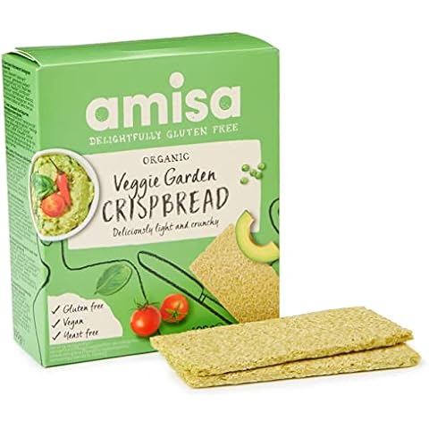 Amisa Organic Crispbread Veggie Garden Gluten Free, 100g Cover